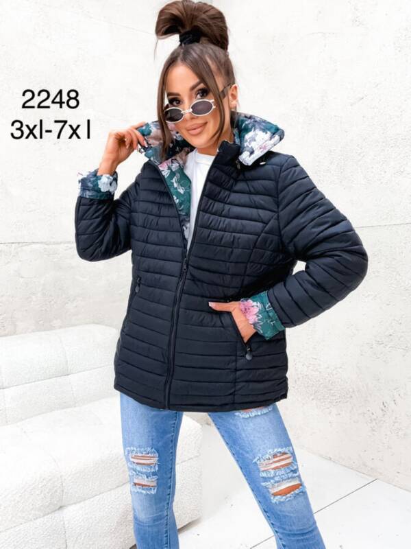 Kurtki damskie duże rozmiary Roz 3XL-7XL, 1 Kolor Paczka 5 szt